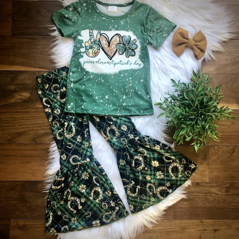 Peace, Love, St Patricks Day outfit!
